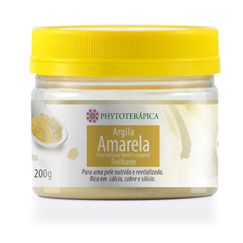 Argila amarela, nutrição, firmeza, revitaliza, ilumina, tonifica, previne envelhecimento precoce